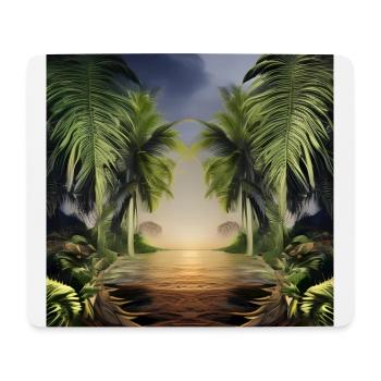 Jungle artwork - Mouse Pad (horizontal) - white - Front