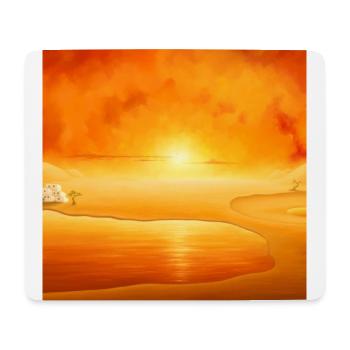 "Golden Desert" painting. Oriental / Arabic. - Mouse Pad (horizontal) - white - Front