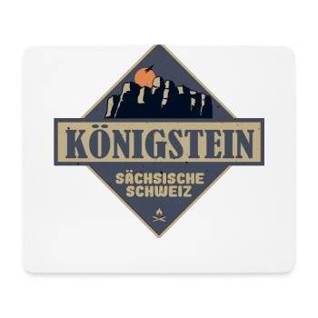 sächsische Schweiz Königstein - Mousepad (Querformat) - Weiß - Vorne