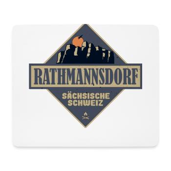 sächsische Schweiz Rathmannsdorf - Mousepad (Querformat) - Weiß - Vorne