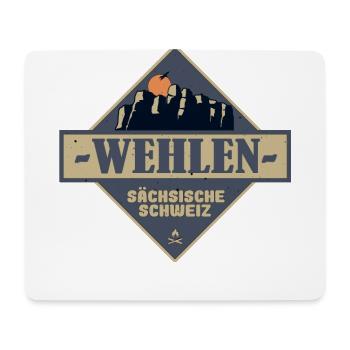sächsische Schweiz Wehlen - Mousepad (Querformat) - Weiß - Vorne