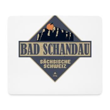 sächsische Schweiz Bad Schandau - Mousepad (Querformat) - Weiß - Vorne