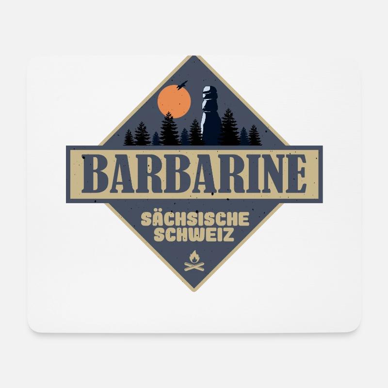 sächsische Schweiz Barbarine - Mousepad (Querformat) - Weiß