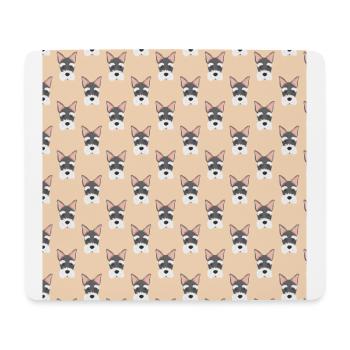 dog mouse pad Hund Mousepad pattern design - Mouse Pad (horizontal) - white - Front