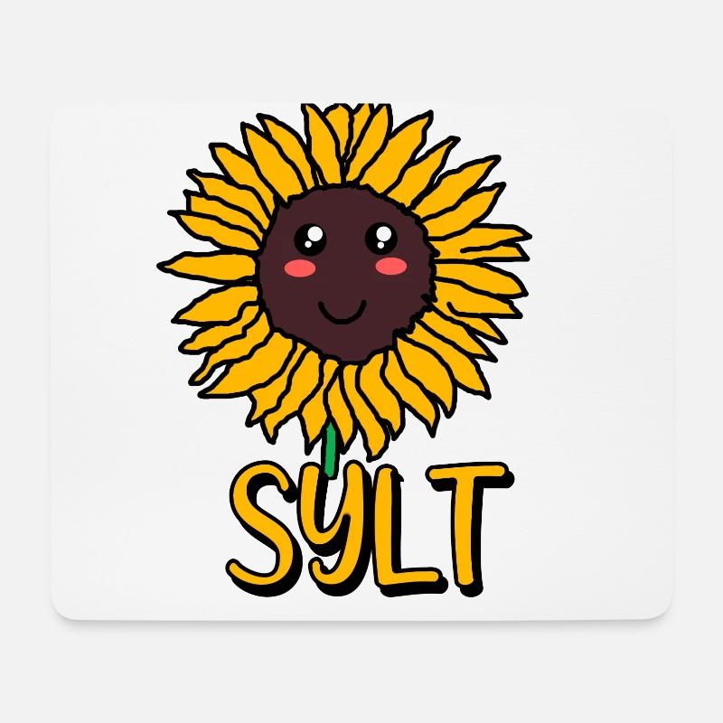 Sylt - Mousepad (Querformat) - Weiß
