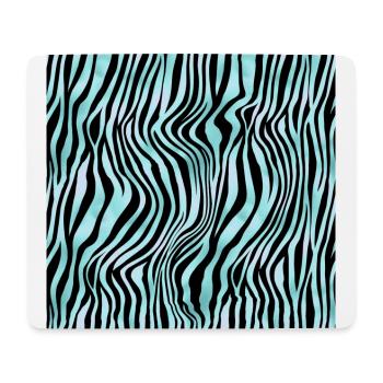 Turquoise Wildcat Pattern - Mouse Pad (horizontal) - white - Front