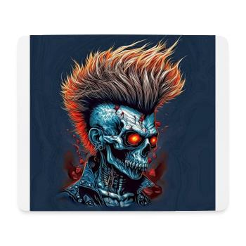 Horreur Punk Zombie Crâne - Tapis de souris (format paysage) - blanc - Devant