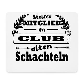 stolzes mitglied im Club der alten schachteln - Mousepad (Querformat) - Weiß - Vorne