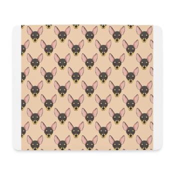Mauspad Hund Mauspad Hundemuster Hund Perro - Mousepad (Querformat) - Weiß - Vorne