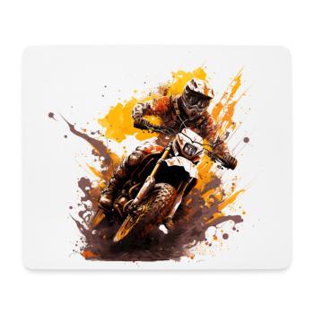 Motocross riders: no trail is too difficult - Mouse Pad (horizontal) - white - Front