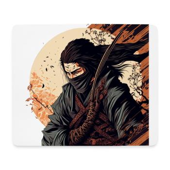 Ninja-Rebell: der lautlose Killer - Mousepad (Querformat) - Weiß - Vorne