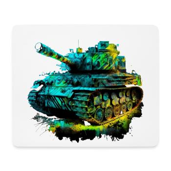 Tank King : montrez qui établit les règles - Tapis de souris (format paysage) - blanc - Devant