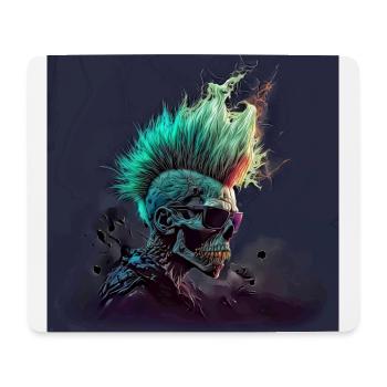 Dark Horror Punk Zombie Skull - Tapis de souris (format paysage) - blanc - Devant