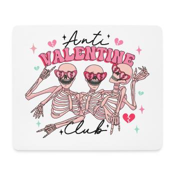Anti Valentine's Day Heart Love Gift Idea Horror - Mouse Pad (horizontal) - white - Front