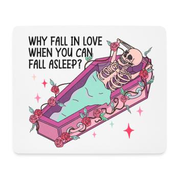 Anti Valentine's Day Heart Love Gift Idea Horror - Mouse Pad (horizontal) - white - Front