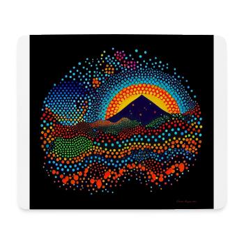Aboriginal dot painting - Mouse Pad (horizontal) - white - Front