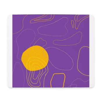 Abstract Pattern Topography Indigo and yellow - Mouse Pad (horizontal) - white - Front