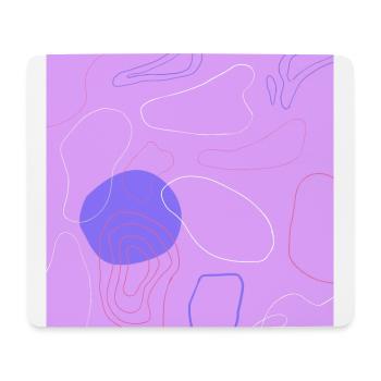 Abstract Pattern Topography purple - Tapis de souris (format paysage) - blanc - Devant
