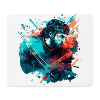 Joueurs de hockey sur glace - Tapis de souris (format paysage) - blanc - Devant