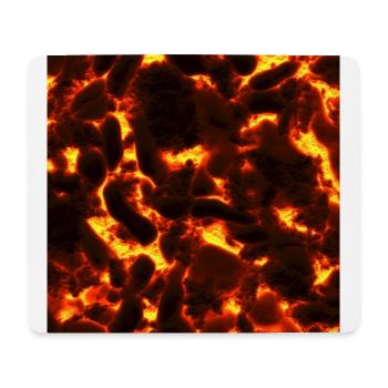 Matière ardente (lave) - Tapis de souris (format paysage) - blanc - Devant