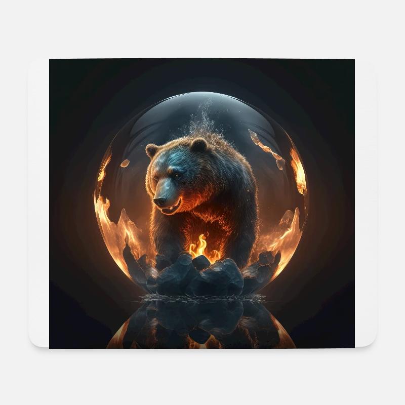 Bearsphere - Bärsphere - Mousepad (Querformat) - Weiß