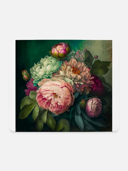 Floral Design15 - Mousepad (Querformat) - Weiß