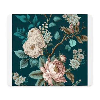 Floral Design 27 - Mousepad (Querformat) - Weiß - Vorne