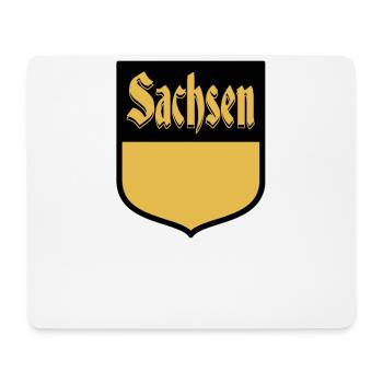 Sachsen Wappen - Mousepad (Querformat) - Weiß - Vorne