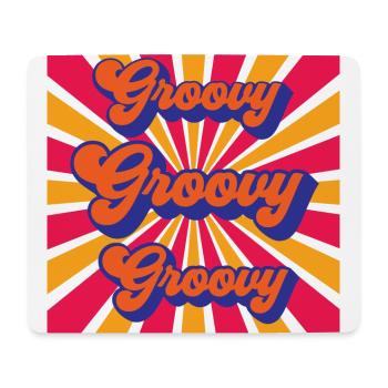 Groovy Groovy Groovy Retro design - Tapis de souris (format paysage) - blanc - Devant