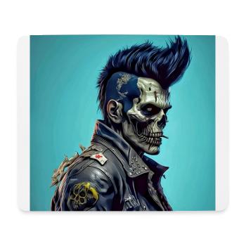 Rock'n'Roll Horror Punk Zombie Skull - Mousepad (Querformat) - Weiß - Vorne