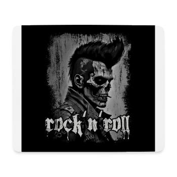 Rock’n’Roll Horreur Punk Zombie Skull - Tapis de souris (format paysage) - blanc - Devant