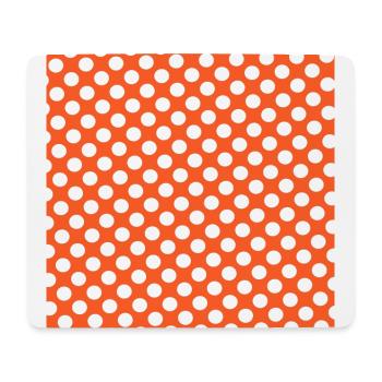 orange polka dot background dot pattern - Mouse Pad (horizontal) - white - Front
