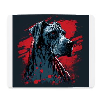 Deutsche Dogge - Mousepad (Querformat) - Weiß - Vorne