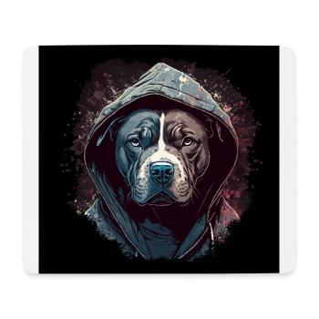 American Staffordshire Terrier - Tapis de souris (format paysage) - blanc - Devant