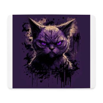 Gruselige Siamkatze - Mousepad (Querformat) - Weiß - Vorne