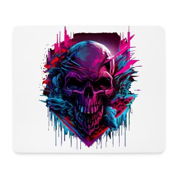Skull Colorful Cloud - Mousepad (Querformat) - Weiß - Vorne