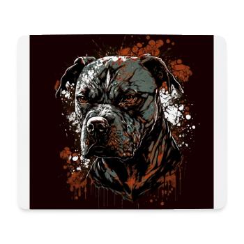 American Staffordshire Terrier - Mousepad (Querformat) - Weiß - Vorne