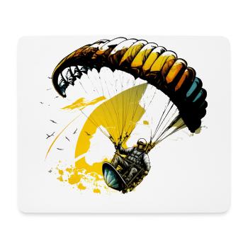 Flying high, paragliders in action - Mouse Pad (horizontal) - white - Front