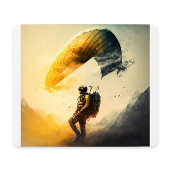 creative and cool paraglider, sport of the skies - Mouse Pad (horizontal) - white - Front