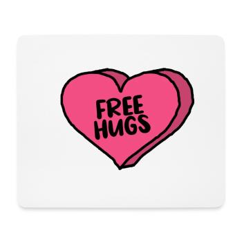 free hugs - Mousepad (Querformat) - Weiß - Vorne