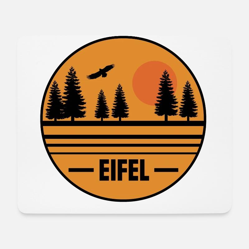 Eifel - Mousepad (Querformat) - Weiß