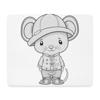 Stylish Mouse - Urban Cutie - Mousepad (Querformat) - Weiß - Vorne