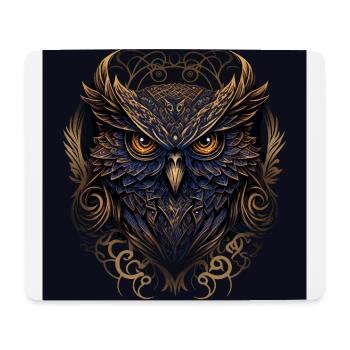 Eule - Mousepad (Querformat) - Weiß - Vorne