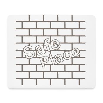 SICHERER ORT - Mousepad (Querformat) - Weiß - Vorne