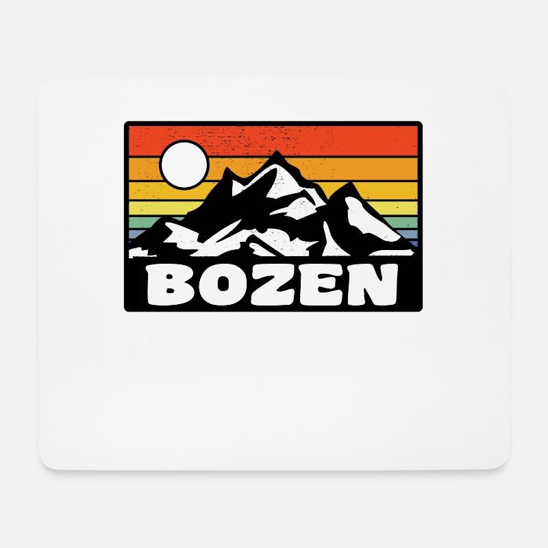 Bozen - Mousepad (Querformat) - Weiß
