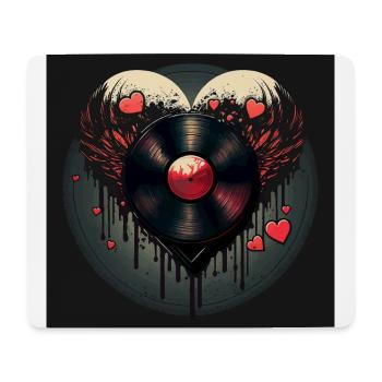 vinyl record collector - Mousepad (Querformat) - Weiß - Vorne