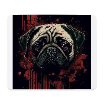 Scary Pug - Mouse Pad (horizontal) - white - Front