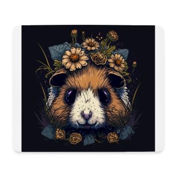 Guinea pig pet love - Mousepad (Querformat) - Weiß - Vorne