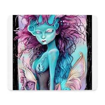 Mystische Fee - Mousepad (Querformat) - Weiß - Vorne
