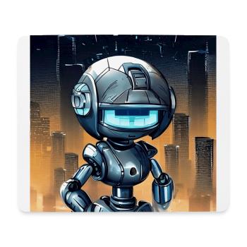 Robot mignon - Tapis de souris (format paysage) - blanc - Devant
